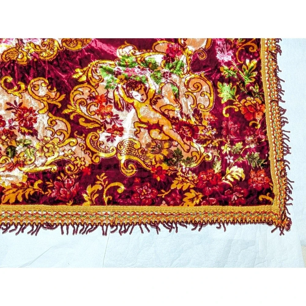 VTG 70s Besana Italian Velvet Tapestry 101